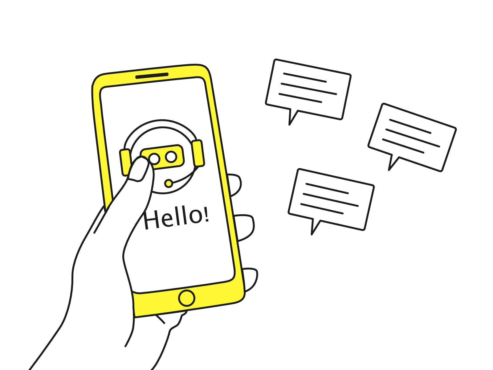 チャットボットによる一次対応